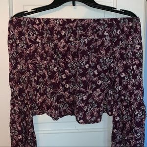 Off the shoulder floral top